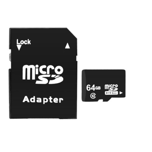 64GB MicroSD Card + Adapter