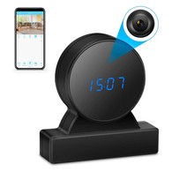 Hidden Camera Clock HD True 1080P Wireless Spy Camera WiFi Nanny Cam for Home Security Night Vision Motion Detection Alert Remote View on Android/iOS App